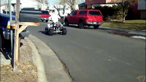 2004 Polaris Predator 500 Wheelie.MOV