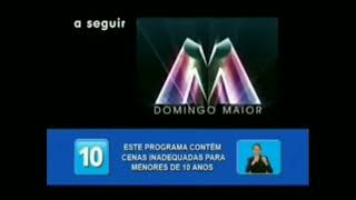 Vinheta De Clificação Indicativa 10 Anos Domingo Maior - Globo, 2007-2011