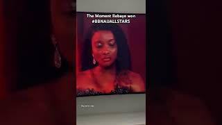 The Moment ILABAYE WON BIG BROTHER NAIJA 2023 bigbrothernaija short africa