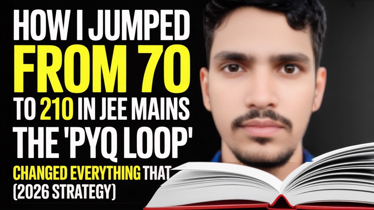 Unlock 99.98%ile: The “PYQ Loop” That Changed My JEE Journey | 80 Days Strategy for JEE 2026!
