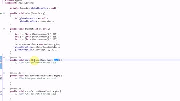 Learning Java: Part 19: Detecting Mouse Clicks in an Applet Using a MouseListener