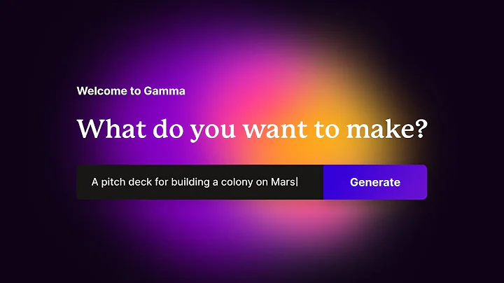 Gamma: AI for presenting ideas, beautifully