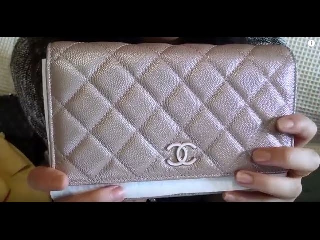 19S iridescent beige woc, Luxury, Bags & Wallets on Carousell