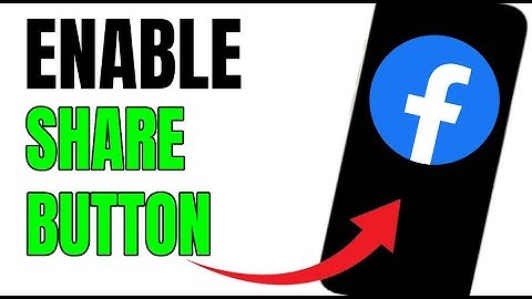 NEW! ENABLE FACEBOOK SHARE BUTTON 2025