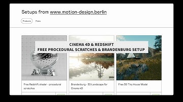 Cinema 4D + Redshift shader: Free procedural scratches