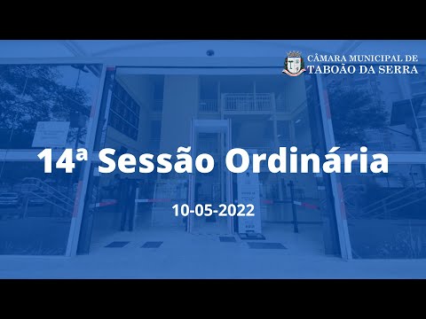 14ª Sessão Ordinária - Câmara Municipal de Taboão da Serra