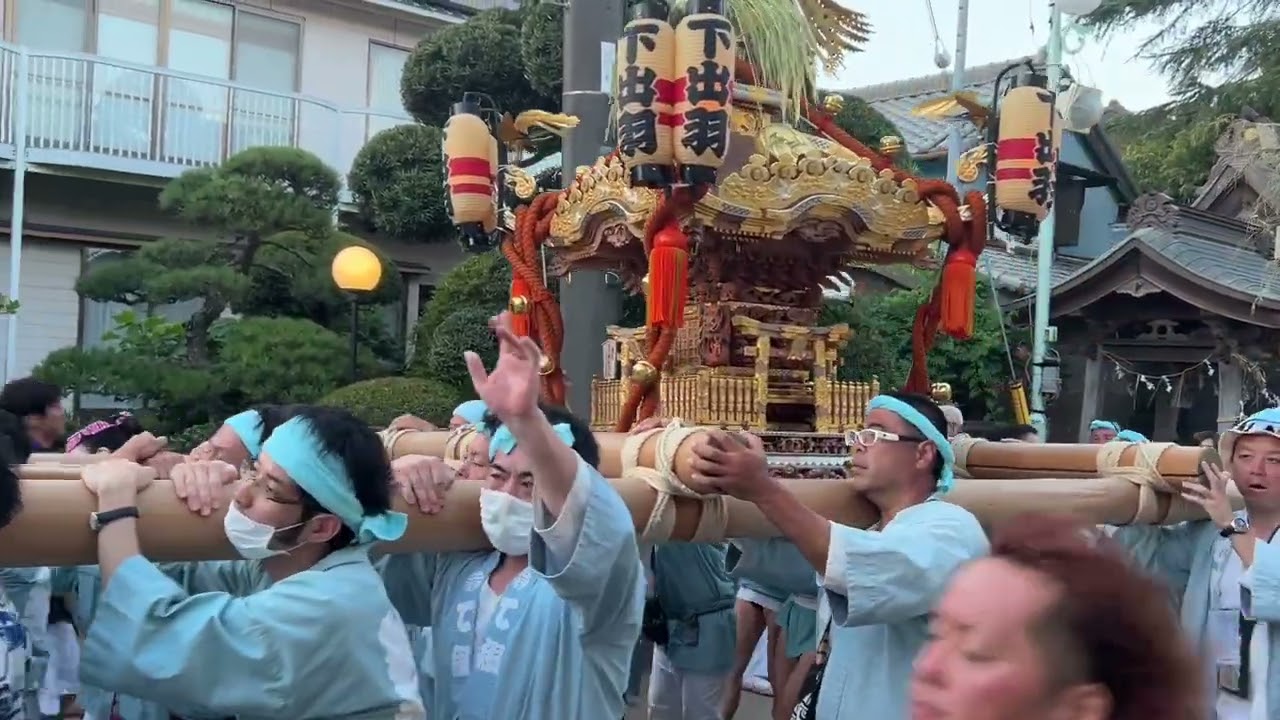 千葉県匝瑳市　八日市場　八重垣神社祇園祭　神輿渡御　お囃子④