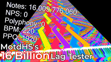 [Black MIDI] My new Biggest MIDI - 16 BILLION Lag Tester!