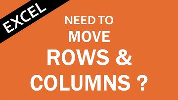 How to Move Rows and Columns in Excel (Drag and Drop)