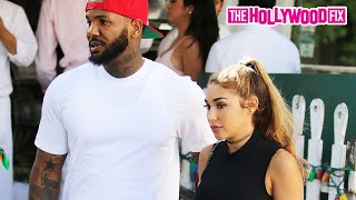 The Game & Chantel Jeffries Enjoy A Romantic Lunch Date Together At The Ivy In West Hollywood, CA