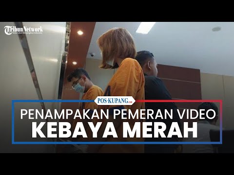 Penampakan Perempuan Pemeran Video Asusila Kebaya Merah di Kantor Polisi