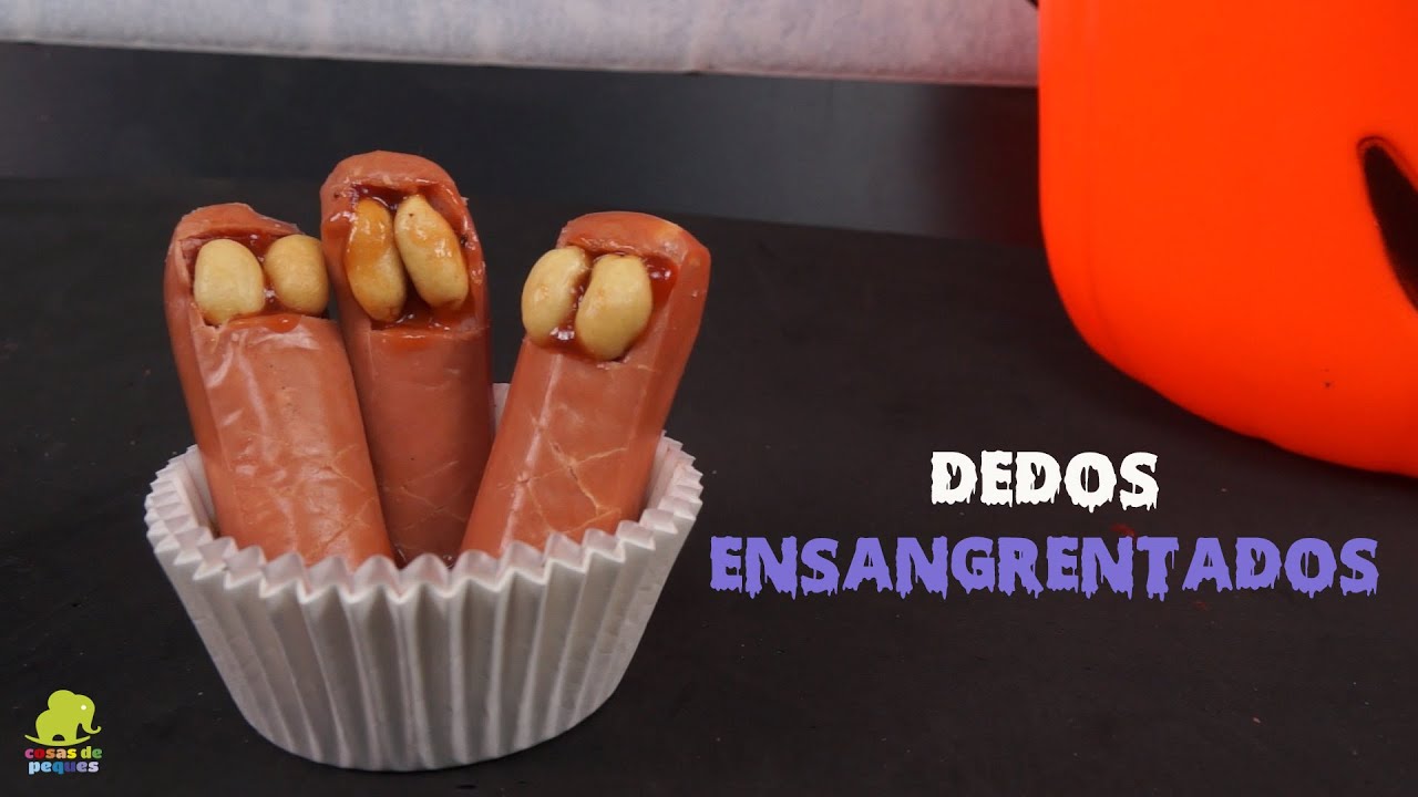 Dedos Ensangrentados - Recetas para Halloween - Recetas para niños manualidades para halloween niños