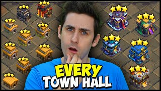 Can ONE Player WIN a War using EVERY Town Hall in Clash?