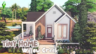 Building A Cozy Tiny Home In The Sims 4 Willow Creek 🏡 | Speedbuild With Custom Content!