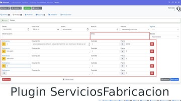 Plugin ServiciosFabricacion
