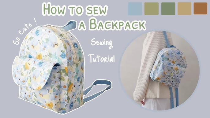 Introducing a new easy backpack sewing pattern / Neues, einfaches Rucksack  Schnittmuster – DIY Sewing Academy