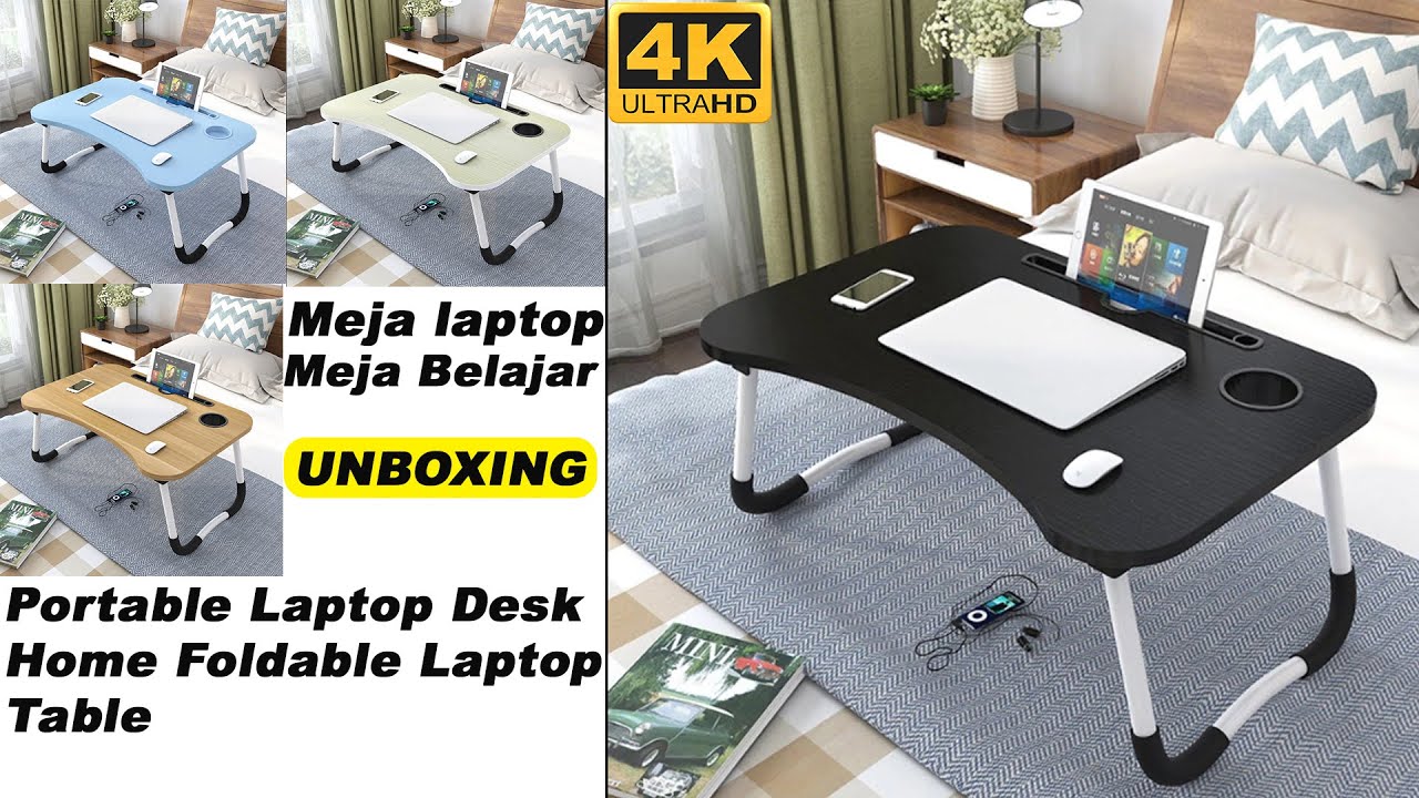 Portable Laptop Desk Home Foldable Laptop Table Meja  