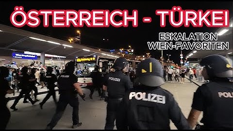 POLIZEI-GROßEINSATZ nach ÖSTERREICH-TÜRKEI Spiel