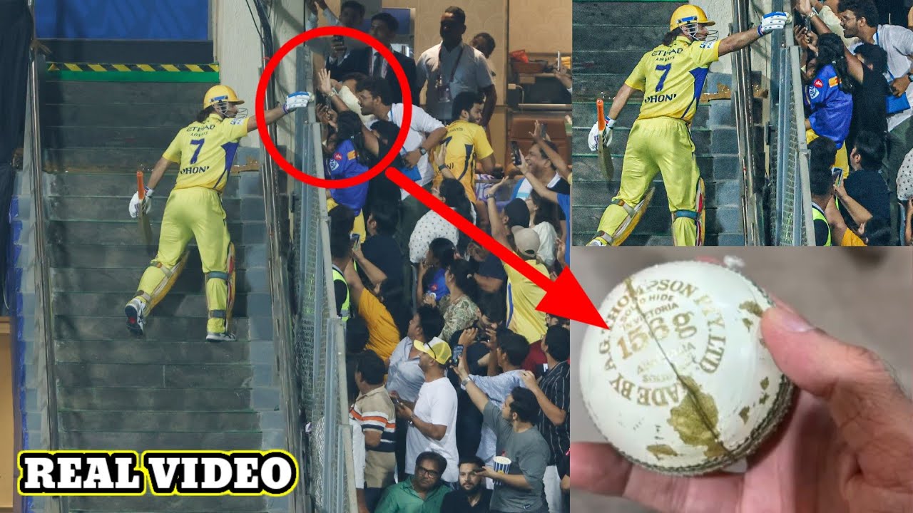 MS Dhoni Good Gesture Gave A Ball To A Cute Little Girl | Ms Dhoni Gifted Ball To Fan | MI vs CSK