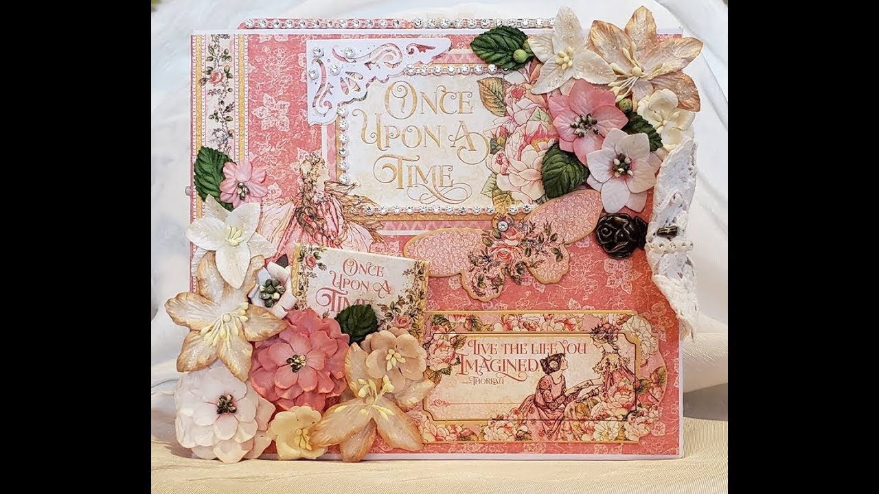 Pincess 8x7 Mini Album Tutorial Part 2 paper crafts origami