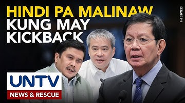 Kickback umano sa flood control nina Estrada, Villanueva, di pa malinaw — Sen. Lacson