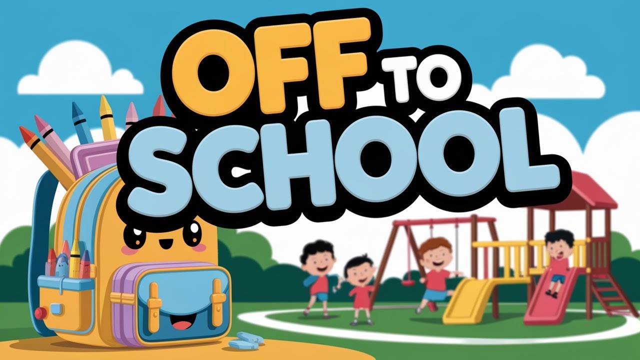 Off to School We Go! 🎒 A Fun & Catchy Kids Song About School 🚸 ...