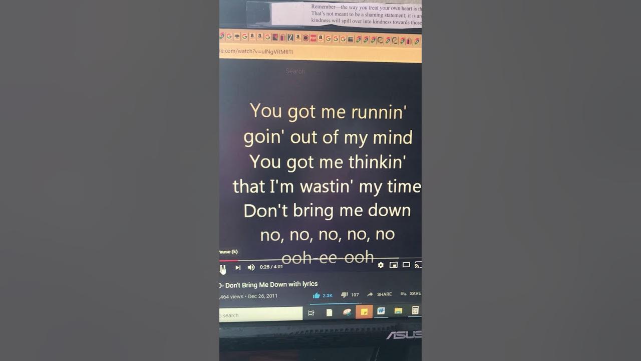 Don t bring me down bruce in jesus name haha youtube