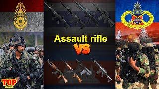 Royal Thai Army Pistol VS Royal Cambodian Army Assault rifle #thailand #cambodia #Assault rifle