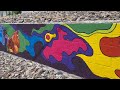 Elko County Fairground mural painting progress