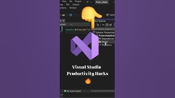 Visual Studio Productivity Hack 🔥 #coding #webdesign #dotnet #visualstudio