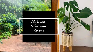 Makrome Saksı Süsü Yapımı I Boho I DIY I ENG SUB