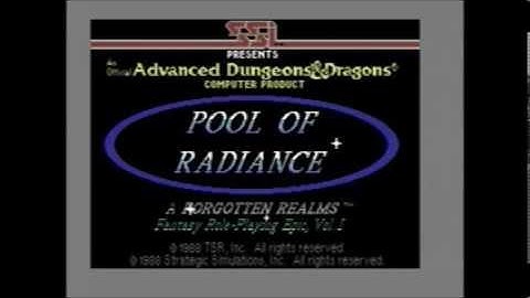 Pool of Radiance Intro Music and Demo for C64