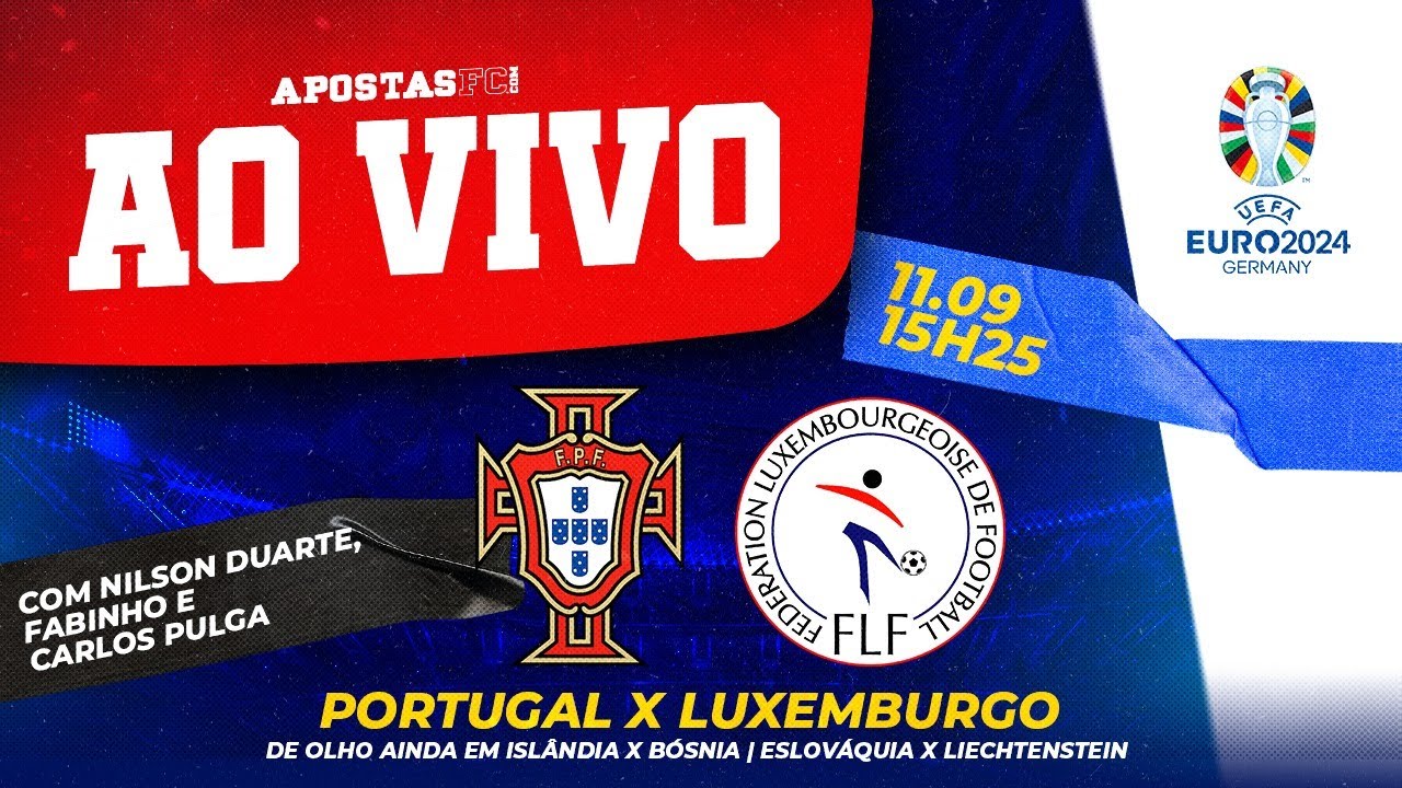 Portugal x Luxemburgo ao vivo: onde assistir às Eliminatórias da Europa