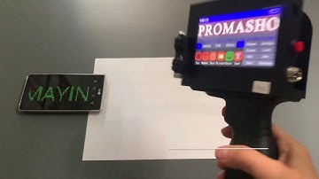 Chỉnh độ đậm nhạt của mực in HP 2588 trên máy in Date,in Logo cầm tay Promax N3