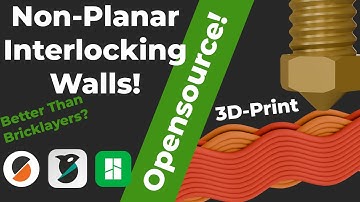 NonPlanar Interlocking Walls for Stronger 3D-Prints now Opensource!