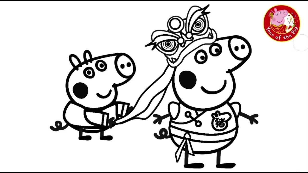 Peppa Pig Surprise Colouring for Kids With Peppa Pig