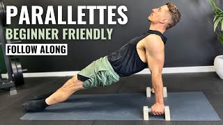 20 MIN PARALLETTES WORKOUT FOR BEGINNERS | Follow Along