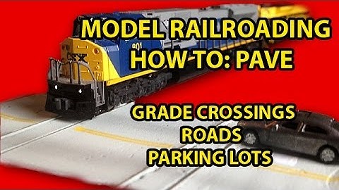 Model Railroading How To: Making Grade Crossings, Roads and Parking Lots