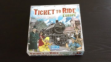 Unboxing: Ticket to Ride Europe Board Game