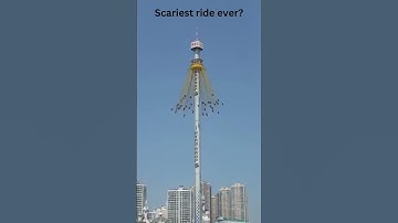 Could you handle this insane ride? #rollercoaster #scary #gyrodrop