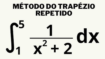 CÁLCULO NUMÉRICO - INTEGRAL NUMÉRICA - MÉTODO DO TRAPÉZIO REPETIDO
