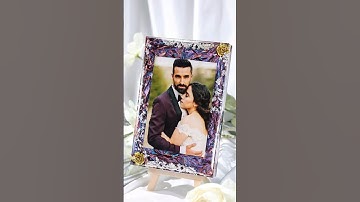 Wedding Resin Photo Frame#HeyClear #weddingphotography  #resinframes  #lovememories #creativedesign