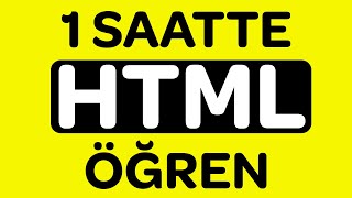 1 Saatte Tamamen HTML Öğren! - HTML Dersleri 🌎