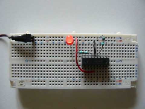 Controlling the brightness of a LED using PWM, with jallib