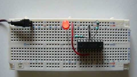 Controlling the brightness of a LED using PWM, with jallib