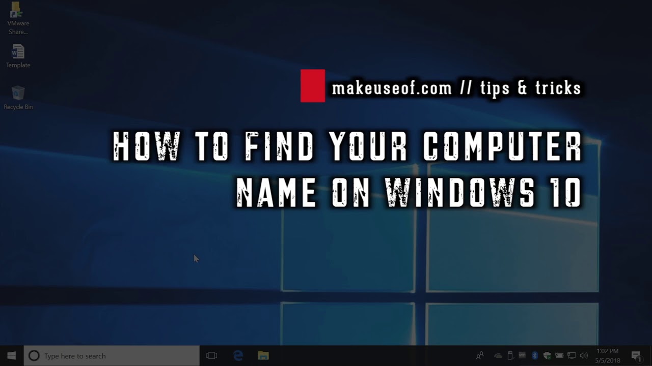 How to find your computer name on window 10 - YouTube