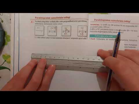 8ci sinif Riyaziyyat seh 83-84-85 Paraleloqramin xasselerinin tetbiqi.Fales teoremi.Ucbucagin orta x