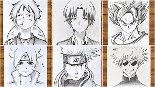 How To Draw Anime Step By Step || Easy Drawing Ideas For Beginners || Sketch Drawing With Pencil