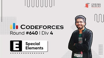 Codeforces Round #640, 1352 E. Special Elements | Competitive Coding | Coding Blocks