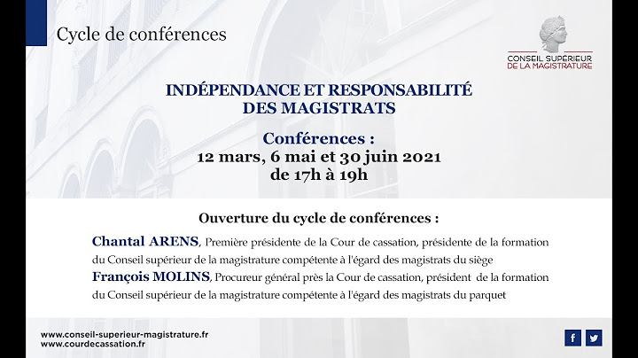 Indépendance et responsabilité des magistrats : les perspectives